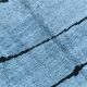 Sky Blue Wool Rug, Modern Handmade Designer Vintage Carpet, 213x281 Cm