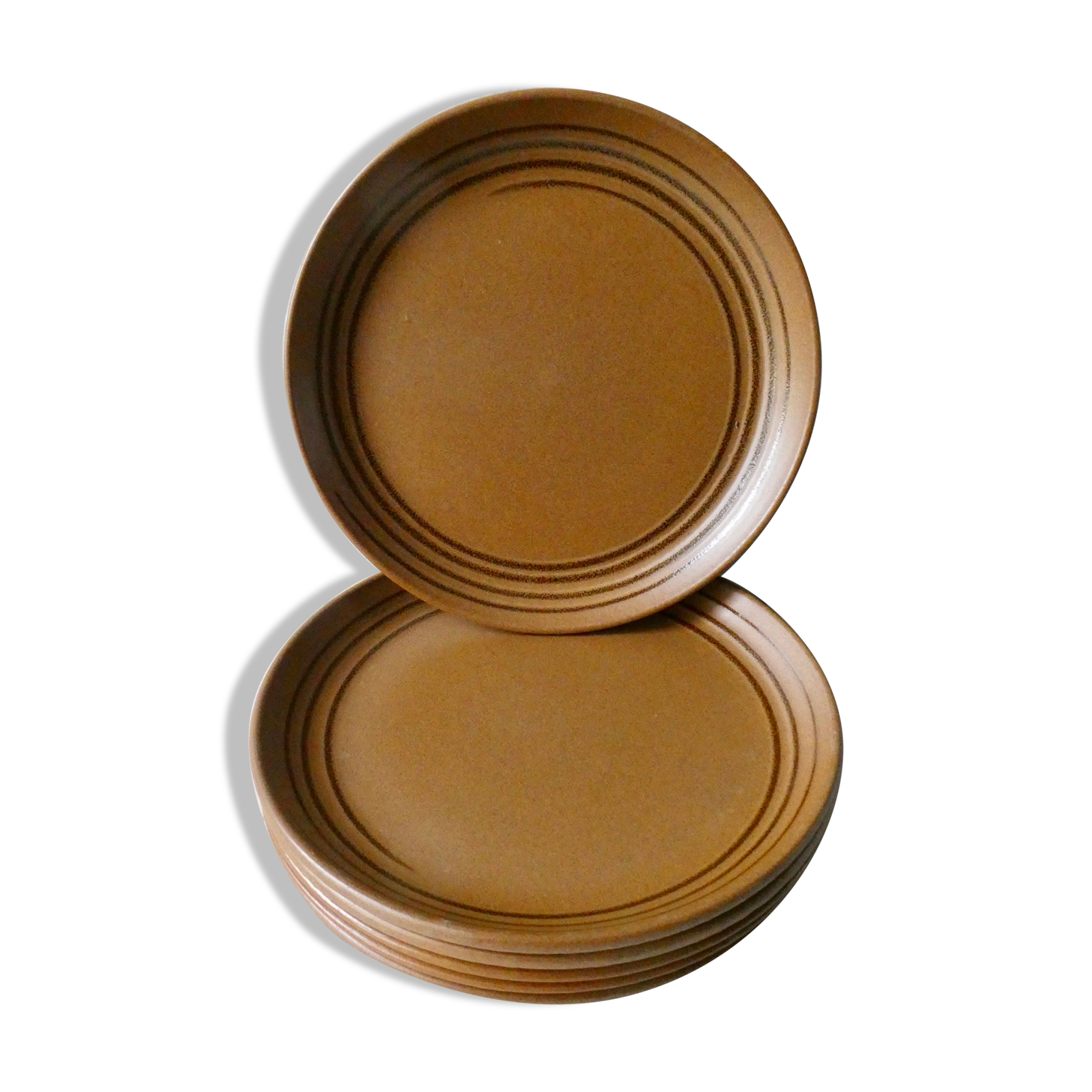 6 flat plates Sarreguemines France, Savoie model