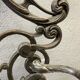 Antique cast iron hall stand, Victorian coat rack with marble base, ornate hall tree, 19th century