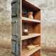 Industrial cabinet bookcase