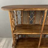 20th Century Rattan and Wicker Bar