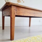 Low wooden farmhouse table - old