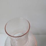 Pink glass vase