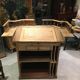 Oak counter and pin stripped metier furniture