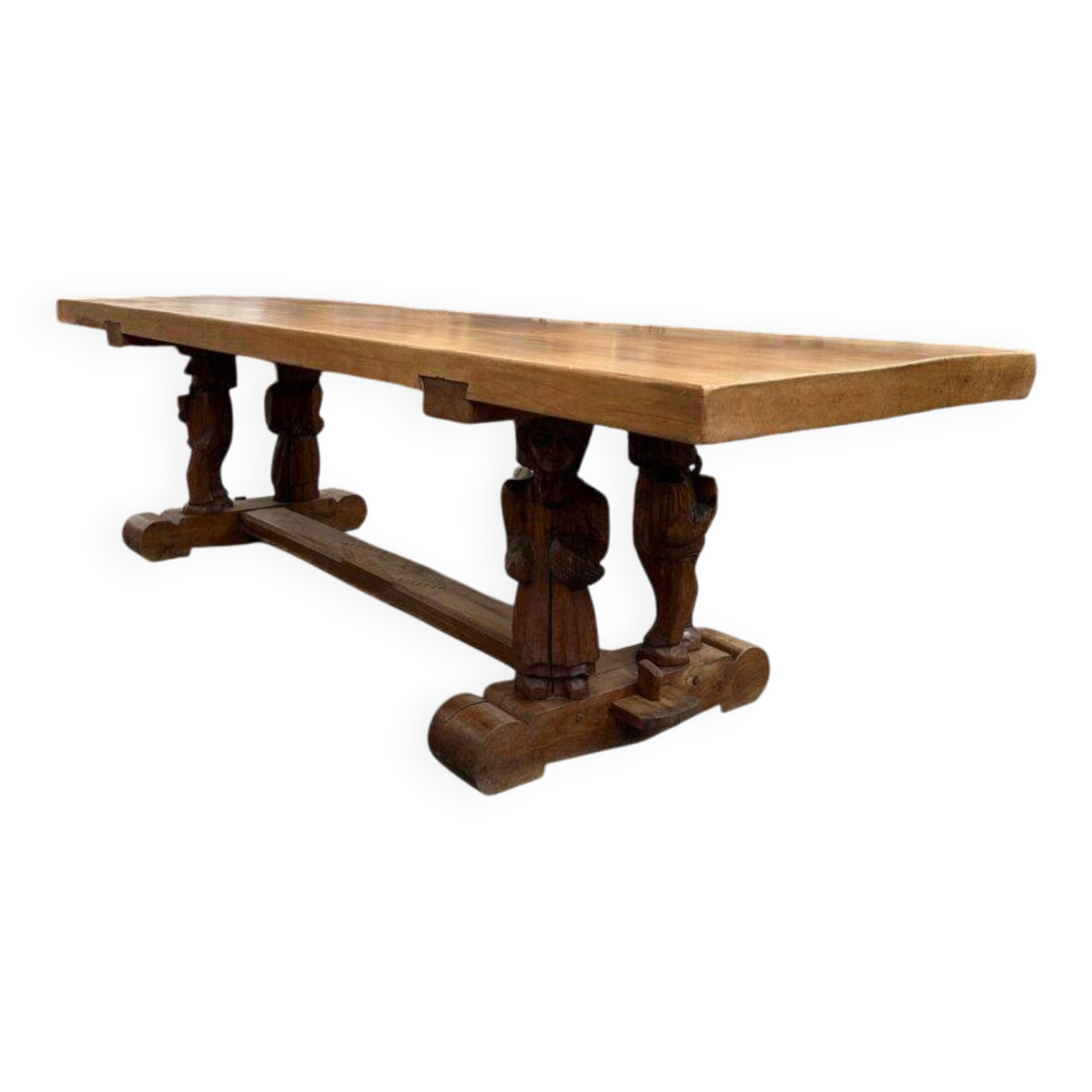 1950s mountain table in solid elm