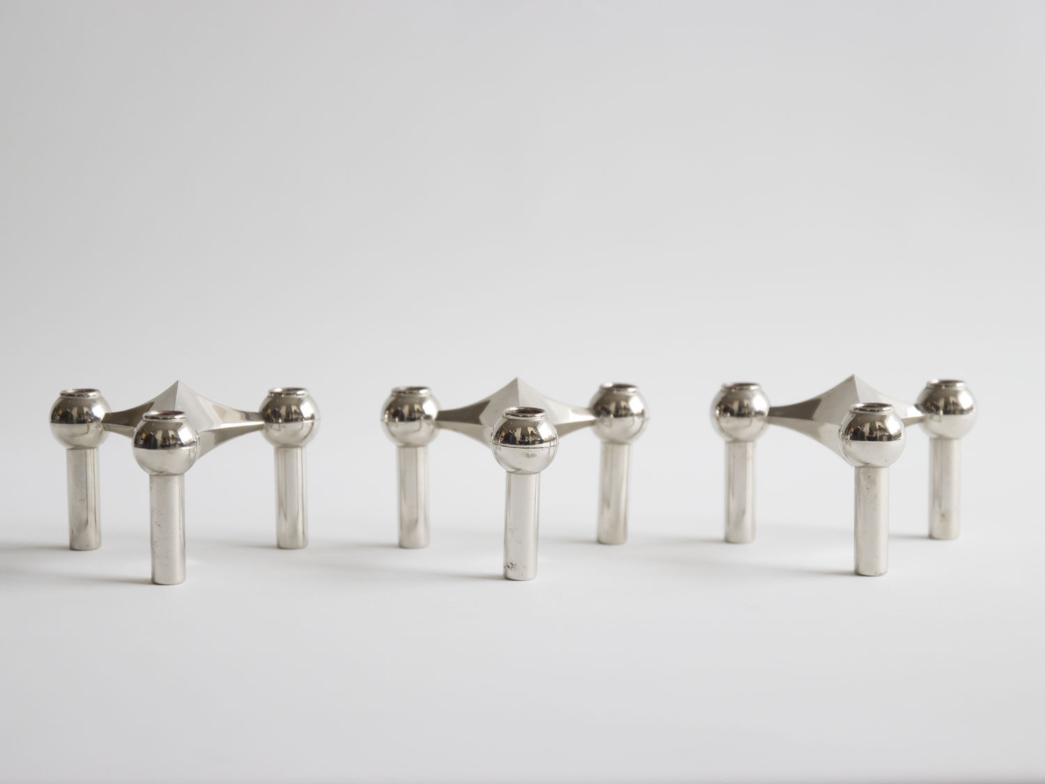 Lot of 3 Candlesticks Nagel