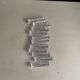 11 moulded glass knife rests - Ref 1167
