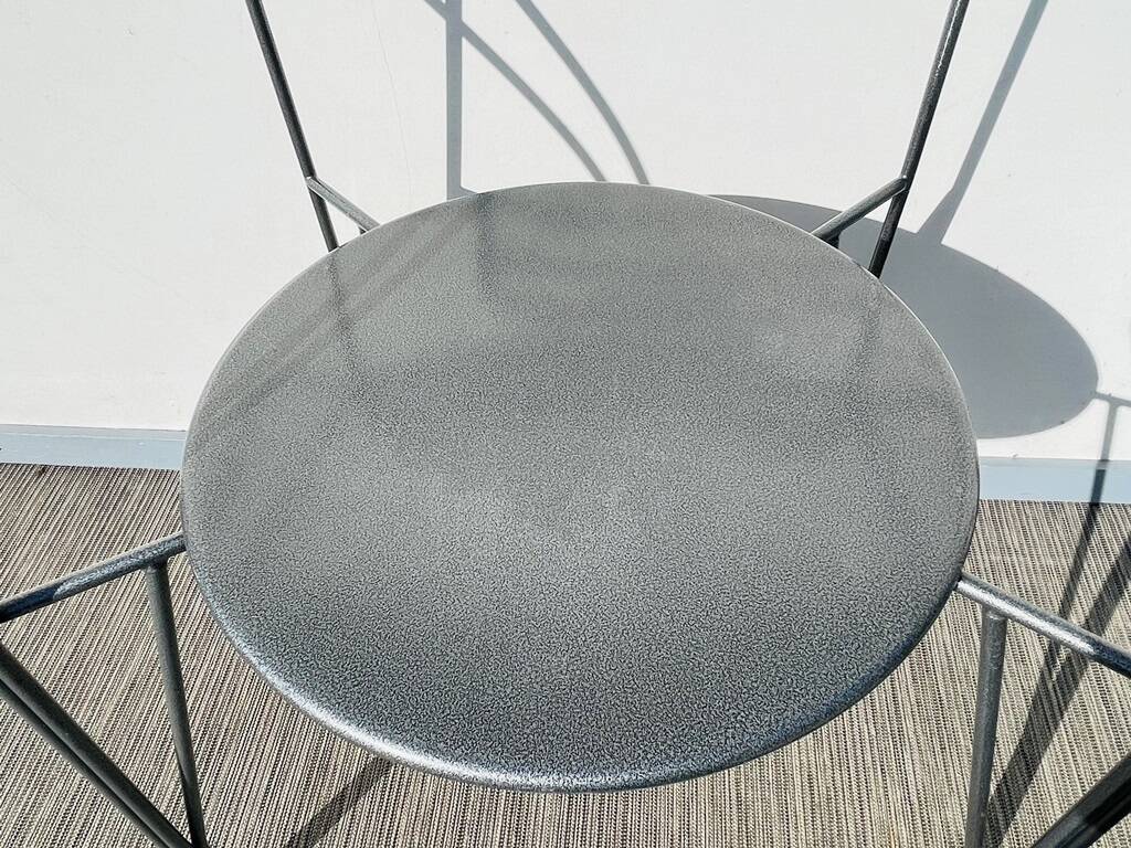 Pair of 'Silver Moon' chairs by Pascal Mourgue - Fermob. Vintage 80s.