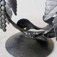 Vintage Forged Iron Grape Leaves Candlestick - Yugoslavia Mid-Century Decor