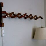 Eric Hansen for Le Klint scissor articulated wall light, Denmark 1960s
