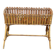 Vintage plant stand in rattan and bamboo, Bohemian 1970s.