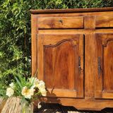 Large Louis XV country sideboard in walnut