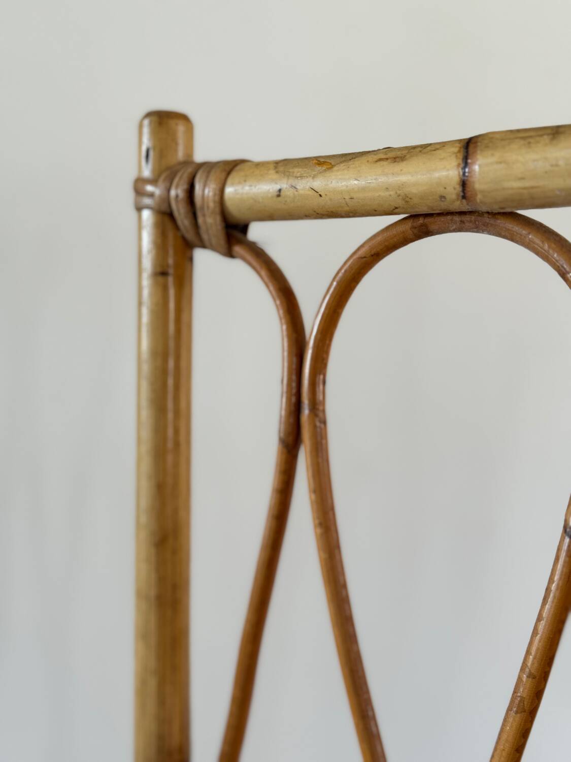 Vintage rattan screen