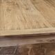 Solid oak farmhouse table "brut" 247x89, top "chocolate oak"