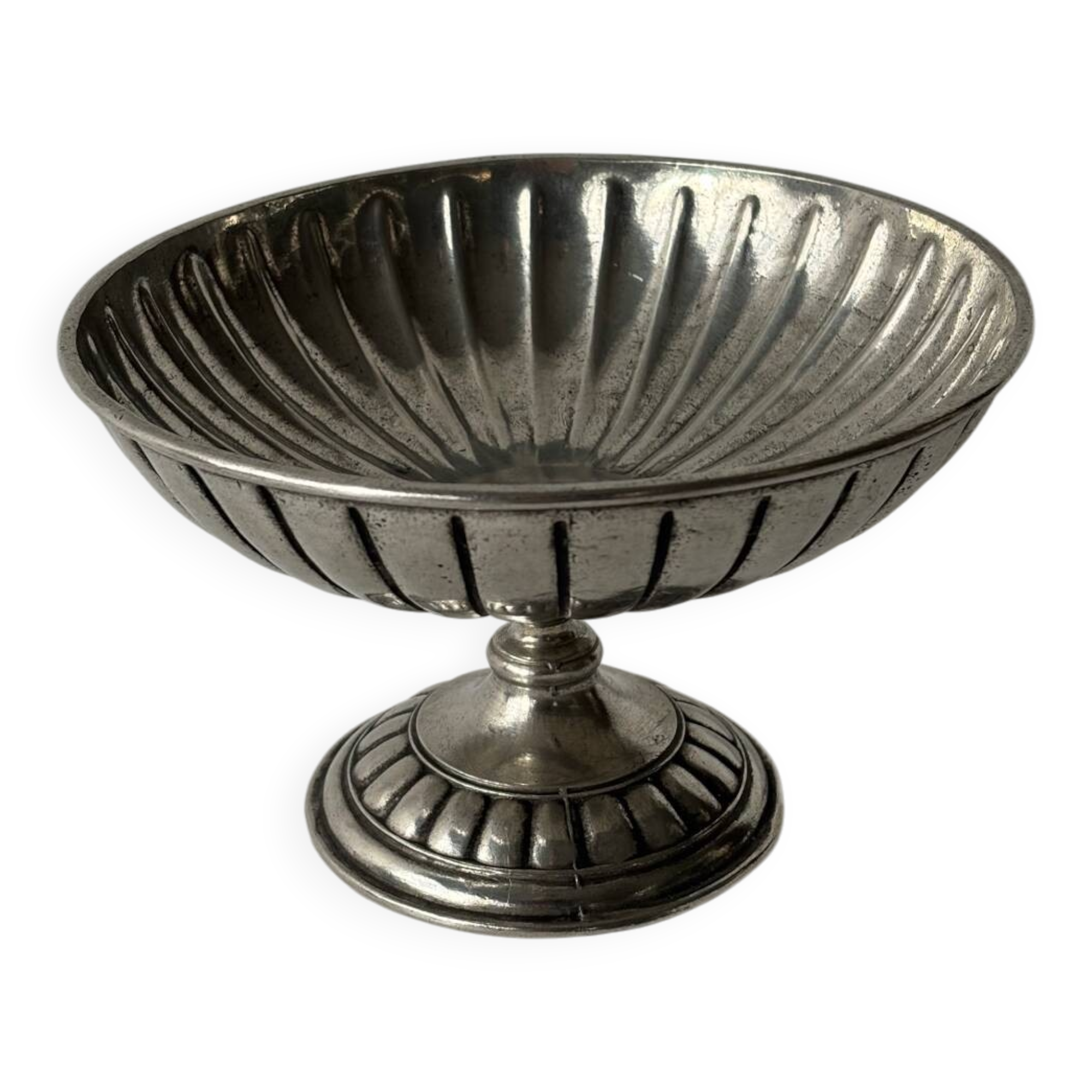 Silver-plated metal compote 1920