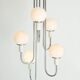Lustre cascade with five opalines, Italy, 1960s