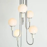 Lustre cascade avec cinq opalines, Italie, 1960s