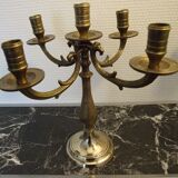 Pair of candlesticks 5 bronze lights