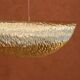 Handmade lotus-shaped brass pendant light