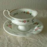 Coffee tea cup in Paris porcelain late 19th century