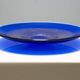 Glass bowl with gold foil, František Vízner, 1976, Czechoslovakia