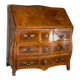 Commode scriban ou bureau de pente, plaque de fruitier, XVIIIème siècle