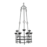 Chandelier in wrought iron by Alberto Gerardi