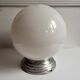 Opaline globe ceiling light