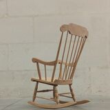 Wooden rocking chair 60's