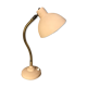 Vintage 60s beige and flexible gold desk lamp 45 cm