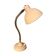Vintage 60s beige and flexible gold desk lamp 45 cm