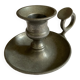 Hand port metal candle holder
