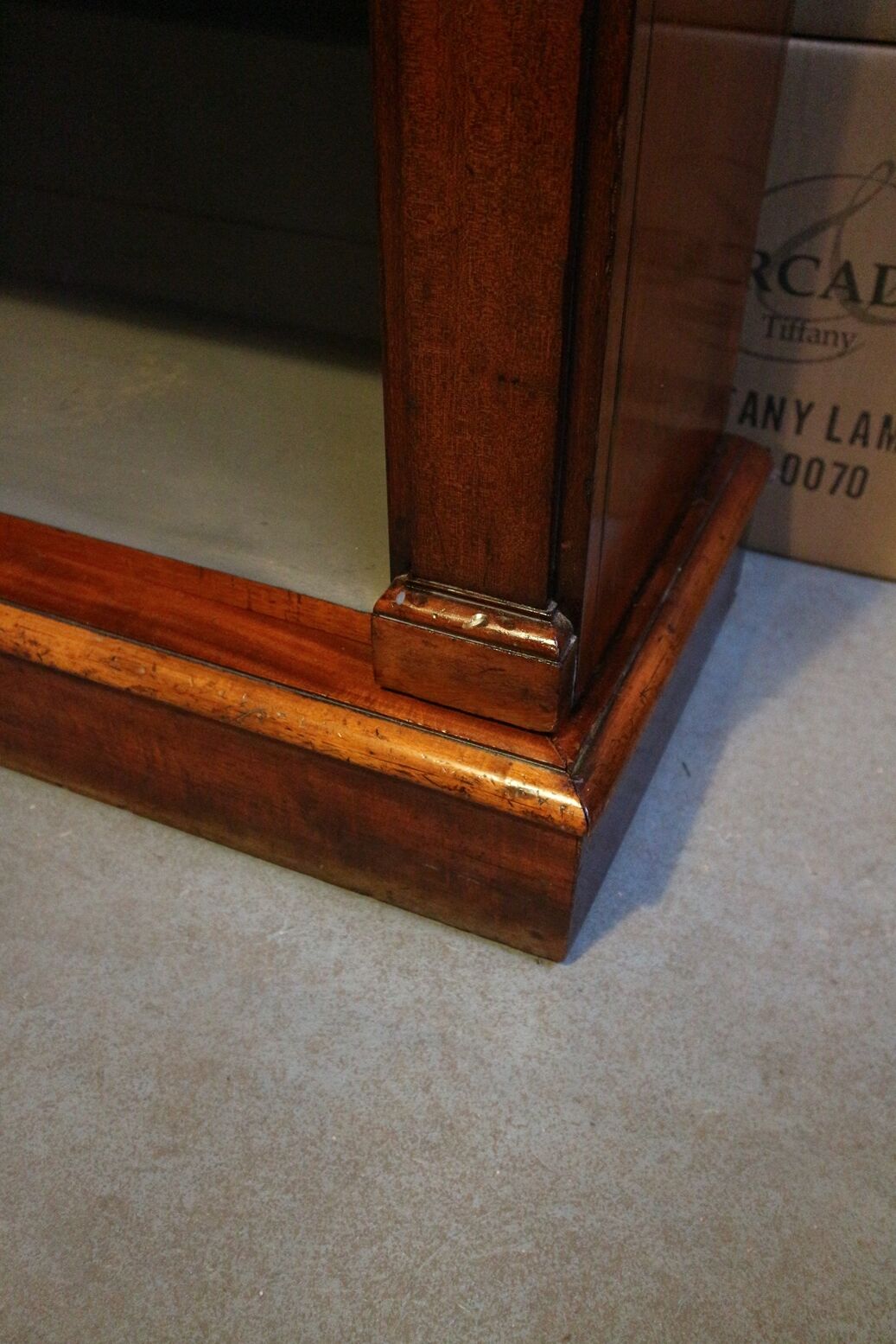antique open bookcase