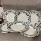 Lot 6 soup plates Guadeloupe Saint Amand