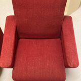 Vintage red armchairs