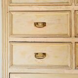 Craft furniture haberdashery - tall patinated chest of drawers - XXL chest of drawers