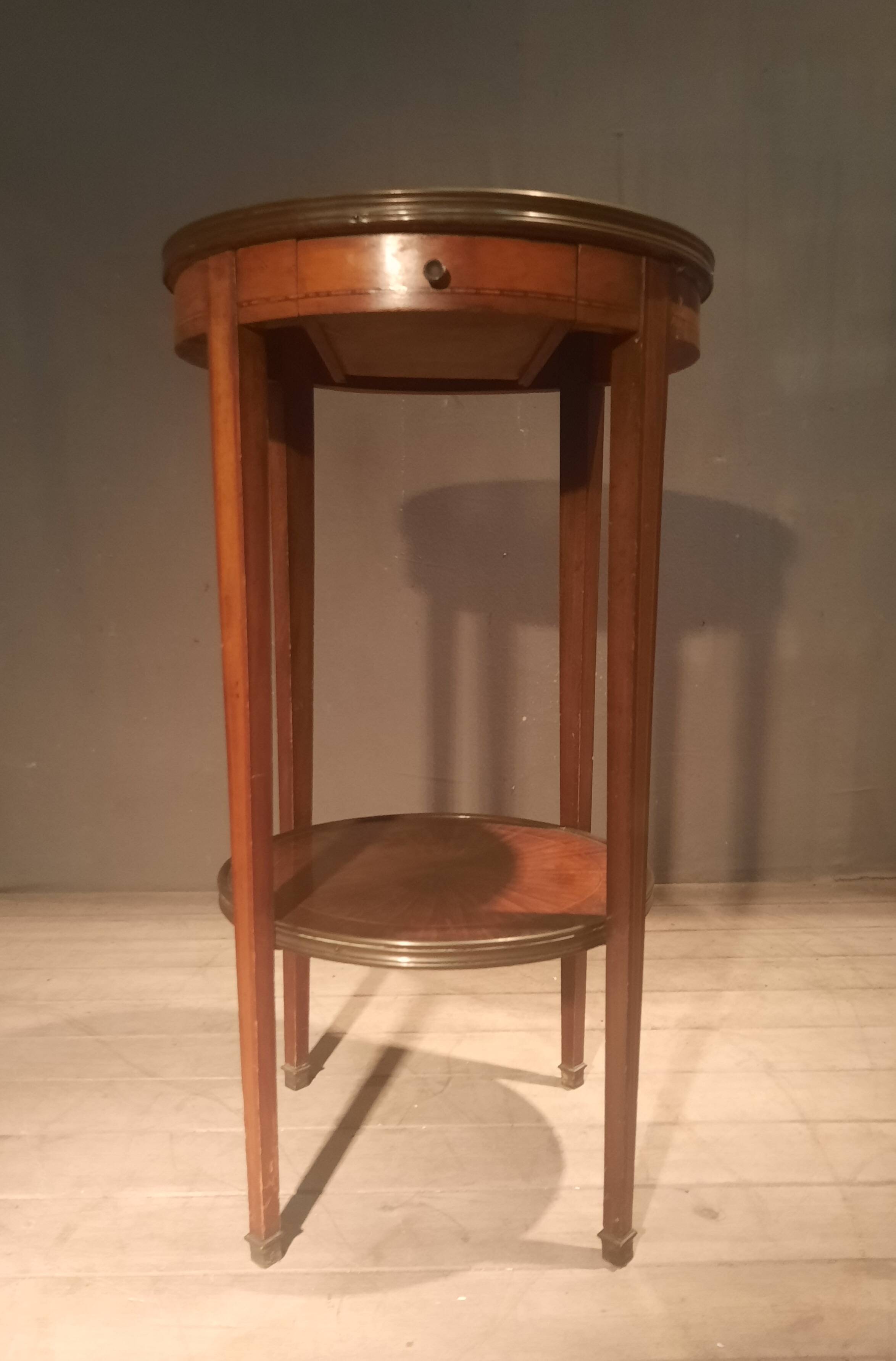 Louis XVI style marquetry side table