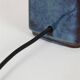 Big "1097" ceramic table lamp by Einar Johansen for Søholm with jute shade, mid-century Danish modern design, 1960s/1970s