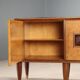 Buffet en loupe de bois des années 1950