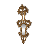 Miroir Italien en bois doré a la feuille du XVIIIe