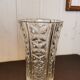 Large glass vase Pattern Lines and diamonds