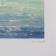 Monotype original "Les glaciers de Spitzberg" signé Camille Combe
