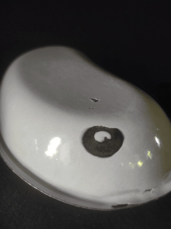 Dish bean enamelled sheet metal