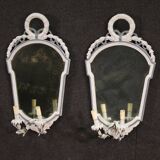 Paire de miroirs de style Louis XVI, XXème siècle