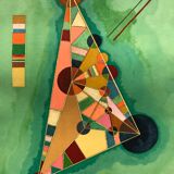 Original exhibition poster KANDINSKY, Galerie Maeght / Bauhaus de Dessau, 1965