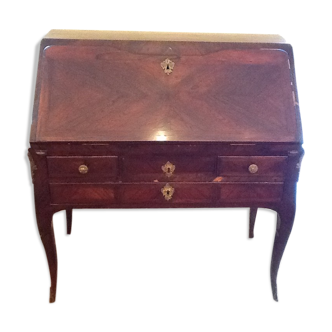 Office in slope of the period Louis XV inlaid rosewood