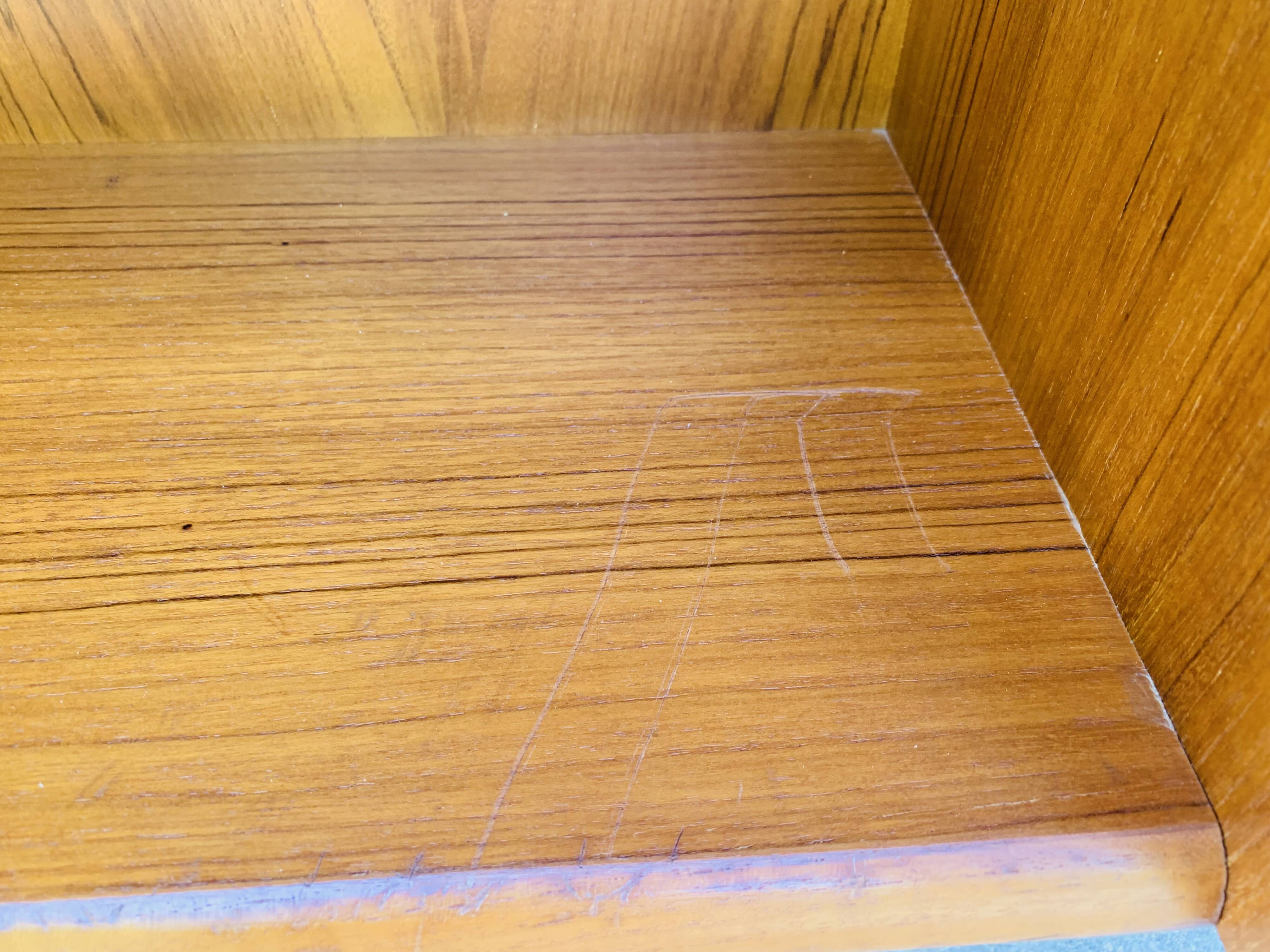 Scandinavian double-sided teak office 60s