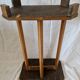 Vintage Art Deco wooden side table – 1930s/50s – unique piece