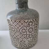 glazed stoneware bottle vase