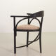 4 chaises de salle à manger triangulaires Thonet en bois laqué noir, modèle 87, années 1980